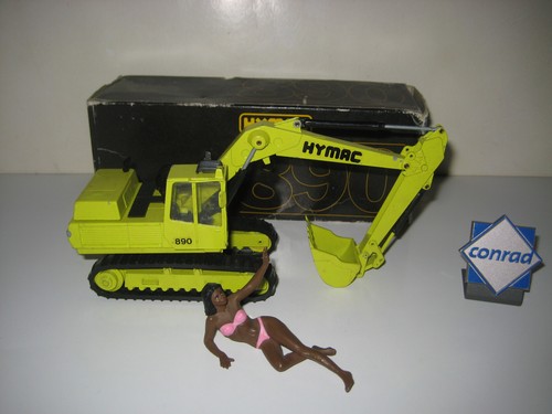 HYMAC 890 BAGGER TIEFLÖFFEL RAUPEN #2730 CONRAD 1:50 OVP - Picture 2 of 6