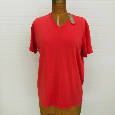 J Crew Broken In Tee Knit Goods Tshirt top T Shirt Red/Pink Medium NWT | eBay