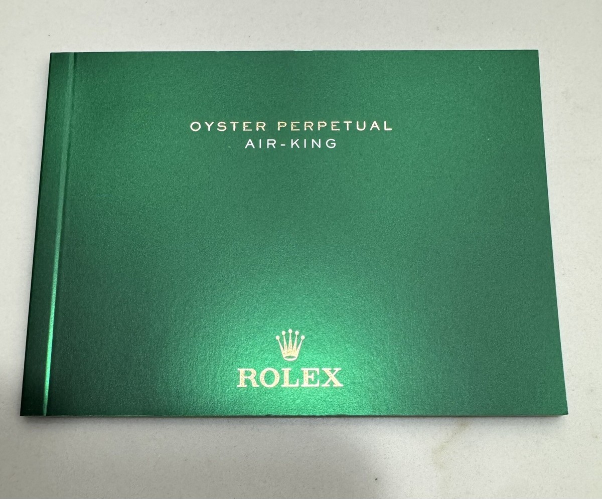 Rolex air king 1500 前期型　保証書と精度結果証付き Authentic New Style Rolex Air King Booklet Manual 116900 ENGLISH