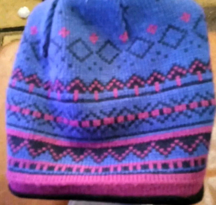 Columbia omni heat hat Beanie Ski Snow Cap Children's Blue Pink Grey - Image 2 of 4