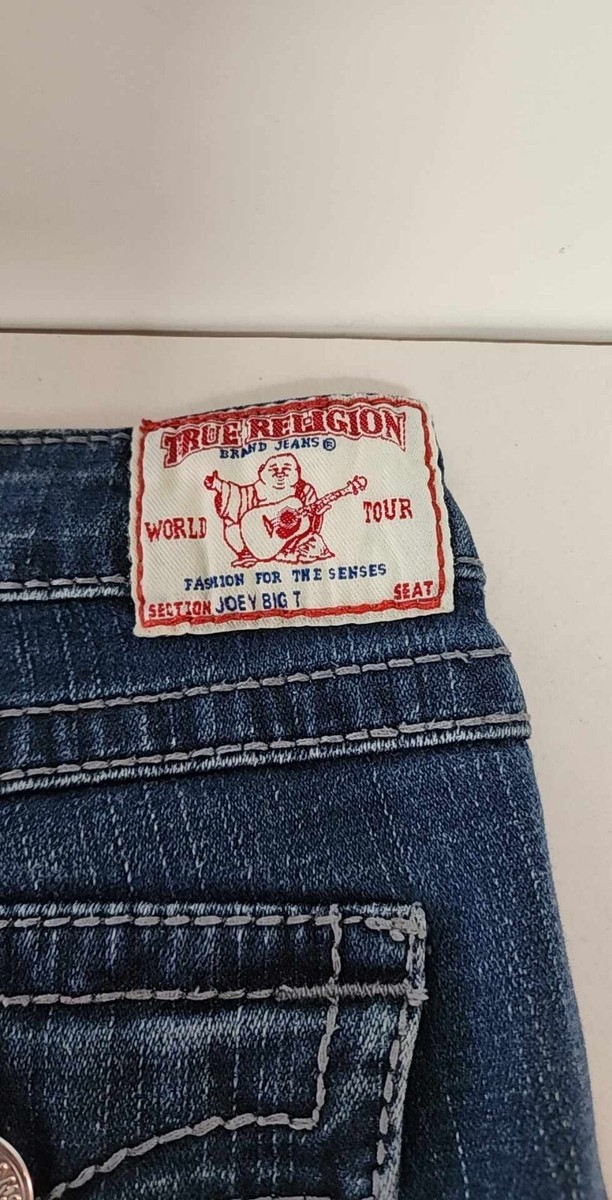 True Religion Joey Big T Denim Jeans Women's 29 Flare Low