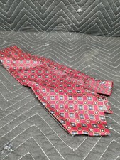 Van Boven Ann Arbor, MI tie 100%silk made in the usa 4"wide 59"long red (VB08)