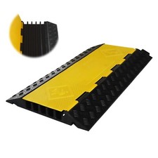 5-Channel Rubber Ramp Electrical Wire Cover Protector Cable Cord Ramp Speed Bump