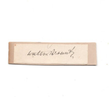 Walter Besant Signed Clip Autographed / Writer Novelist Historian