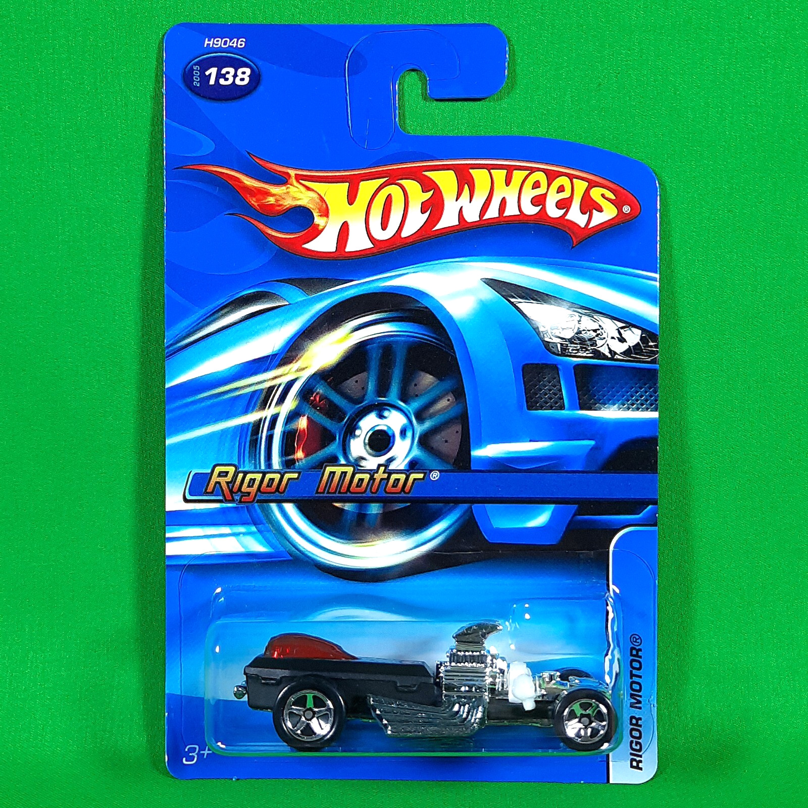 2005 Hot Wheels #138 Rigor Motor Black Mainline 5SP