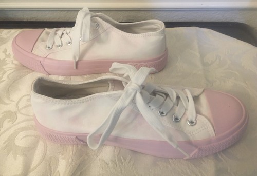 BP Greta-Fab Pink Sole Tennis Shoes size 5 1/2 - Picture 3 of 6