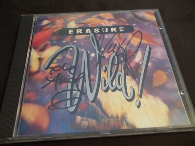 ERASURE - WILD CD. Sire/ Reprise 9 26026-2 Signed CD- Andy Bell Vince Clarke