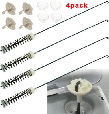 4pcs W10780045 Washing Machine Suspension Rod Kit Replace W10821956 W10821951 US