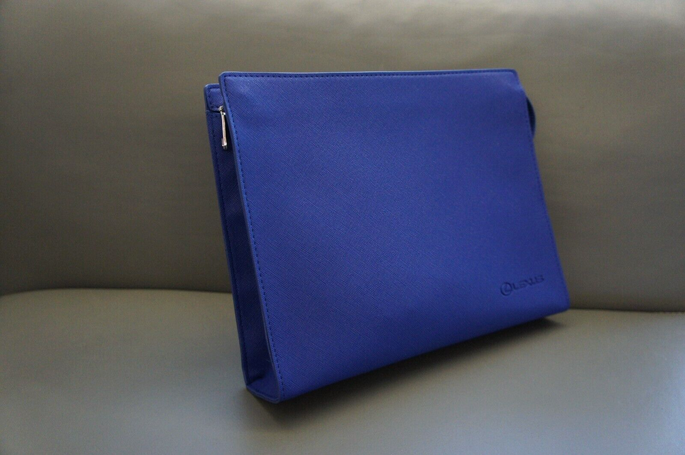 Genuine Lexus Faux Leather Zipper Document Phone Keys Case Purse Clutch Handbag