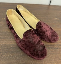 womens daniel green slippers purple velvet 6 1/2