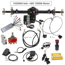 40    Rear Axle Kit 48V 1000W Electric Differential Motor Go Kart Golf Cart Buggy