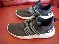 Men's Adidas Dark Gray Mesh Knit Sneakers Size 9.5