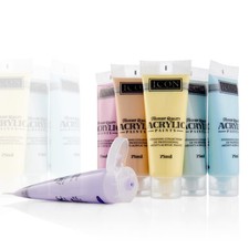 6 x Acrylic Paint Set Highest Quality Pastel Colours Artist Art Craft Pack 75ml