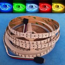 12V 24V 5050 RGB LED Flexible Strip Light Tape 600 LEDs / 5m Single Row