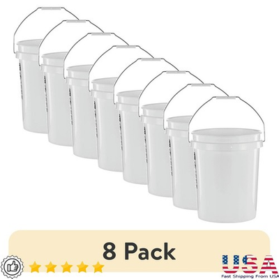 #ad #ad Durable 5 Gal Round Utility Bucket W Comfort Grip Heavy Duty Easy Clean New $98.30
