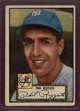 1952 Topps #11 Phil Rizzuto Yankees BB Creasing PR-FR LOOK! SV