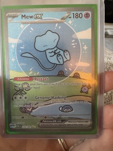 Pokemon Mew ex 232/091 SV Paldean Fates Special Illustration Rare Holo EN