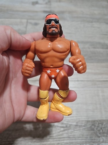 WWF MACHO MAN RANDY SAVAGE Hasbro Wrestling Figure...