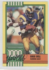 1990 Topps 1000 Yard Club With Disclaimer Greg Bell (One Star on Back) #20 fm0