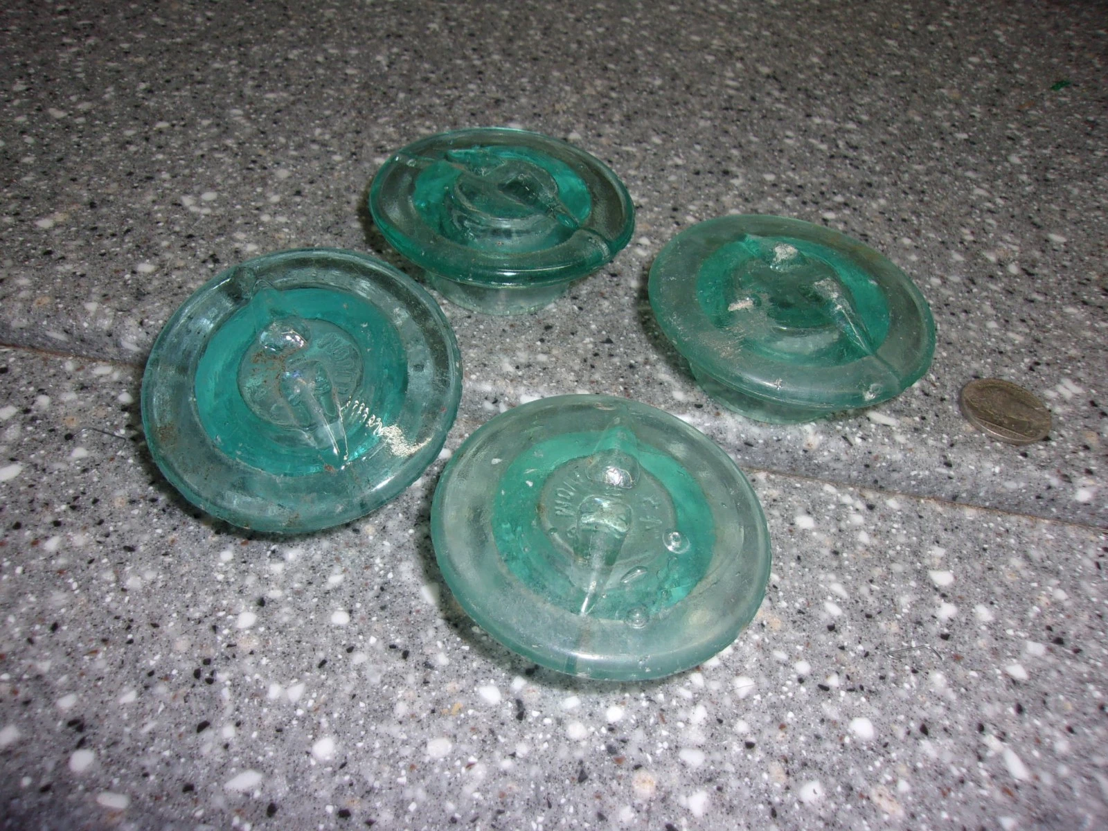 X3 antique glass canning jar tops bottle tops 45 with 39 ?