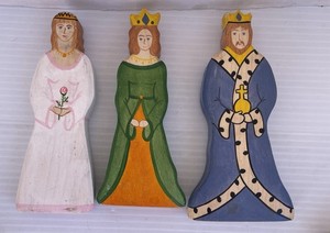 Holztiger Blue, Red Tournament Horses, Holztiger King, Queen, Princess