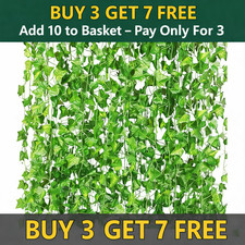 7FT Artificial Ivy Garland Trailing Vine Fake Foliage Flower Hanging Leaf Plant