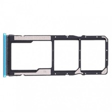 SIM Tray  Micro SD Card Slot Adapter For Xiaomi Redmi Note 9S Blue Green