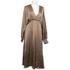 KappAhl, Kleid, Größe: 44, Beige, Polyester, Einfarbig, Satin, Damen #6gd