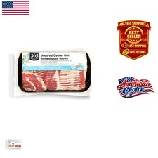 Healthy and Delicious Uncured Bacon - 12 oz, Smokehouse Flavor, Low Cholesterol