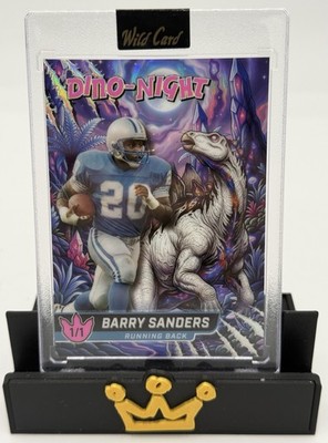 2026 Wild Card Dino-Might Barry Sanders Dino-Night Holo 1/1 Lions SSP