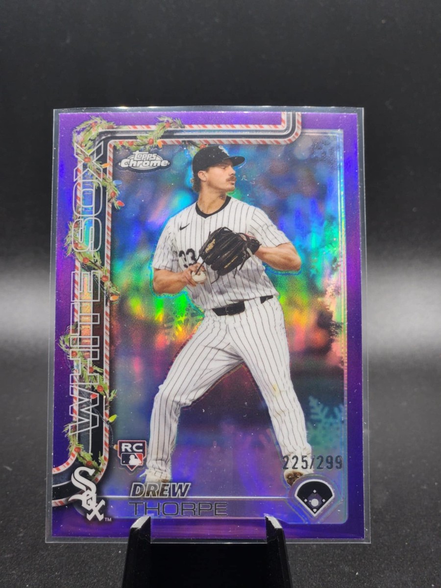 2025 Topps Holiday - Drew Thorpe (#HC6) Chrome Purple Refractor 