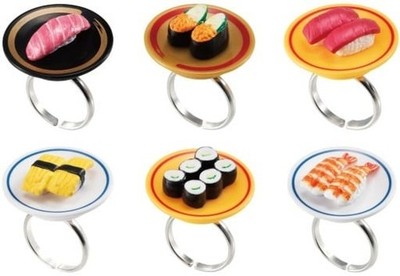 Ringcolle Rotate Sushi Ring Full 6 Types Complete Set Collectible Japan