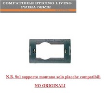SUPPORTO SCHUKO+1P MARLANVIL ARC COMPATIBILE BTICINO LIVING CLASSIC 4740.