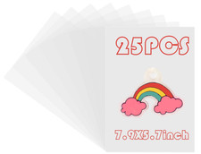 25-Pack Shrink Plastic Sheet,Shrink Film Sheets,Frosted Shrink Paper Sheet, Scho