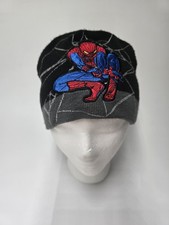 Amazing Spiderman Boys Cap Beanie Hat Marvel Characters 2012 Embroidered Stretch