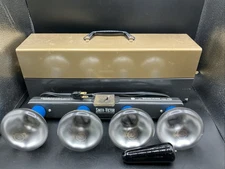 Smith Victor GL43 4 Socket Movie Photography Light Bar w/ Metal Case Works!