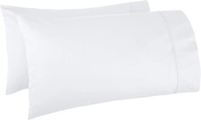 400 Thread Count Soft 100 Cotton Pillow Cases, Wrinkle Resistant, Sateen Weave,