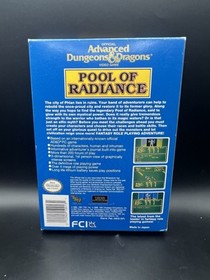 Advanced D&D: Pool of Radiance (Nintendo NES) CIB Complete Box Manual Reg Card