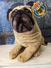 Melissa  Doug Jumbo 17  Plush Pug Puppy Dog Stuffed Pet Animal Realistic Giant