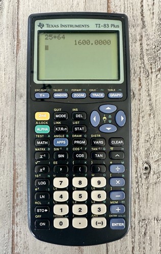 TI-83 Plus Calcolatrice Grafica con Cover Texas Instruments TI-83+ FUNZIONA! - Foto 1 di 4