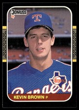 (7) 1987 Donruss Kevin Brown #627 RC Texas Rangers