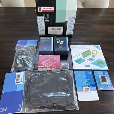 Vilros Raspberry Pi 4 4GB Complete Kit w/ 64GB MicroSD, Micro HDMI Cables, Power