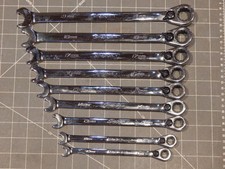 Snap On 10pc Minus 1 Metric Speed Ratcheting Combination Wrench Set 10mm 19mm