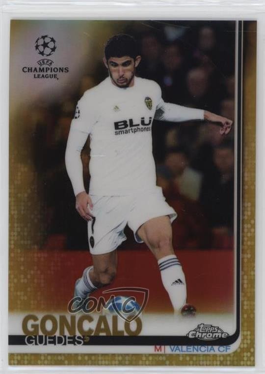 2018 Topps Chrome UEFA Champions League Gold Refractor 24/50 Goncalo Guedes 13iq