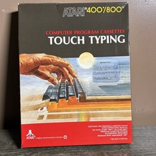 Touch Typing program cassettes; Atari 400/800/XL/XE Complete In Box CX4110