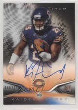 2014 Topps Platinum Rookie Refractor Black 80/150 Ka'Deem Carey #10 Auto im4