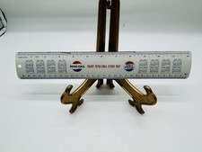 Vintage Diet Pepsi Cola Metal Advertising Ruler with 1966-67 Calendar