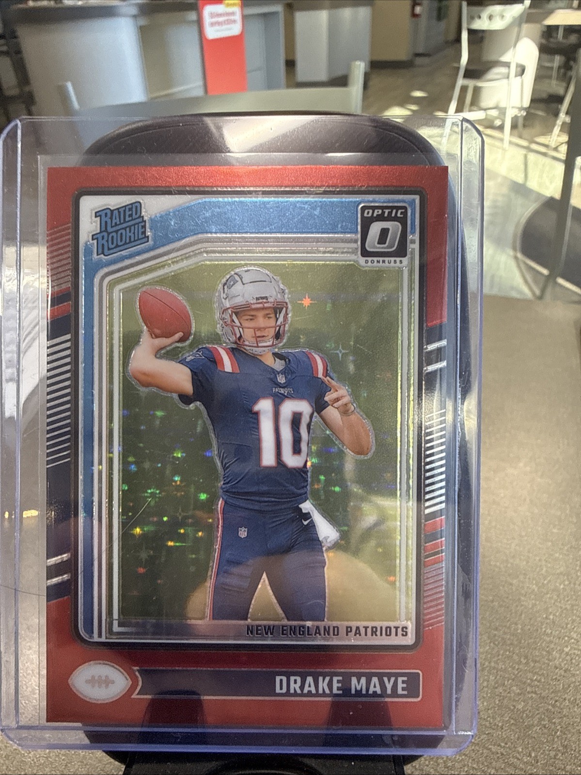 2024 Panini Donruss Optic - Rated Rookie Drake Maye #229 Red Stars Prizm (RC)