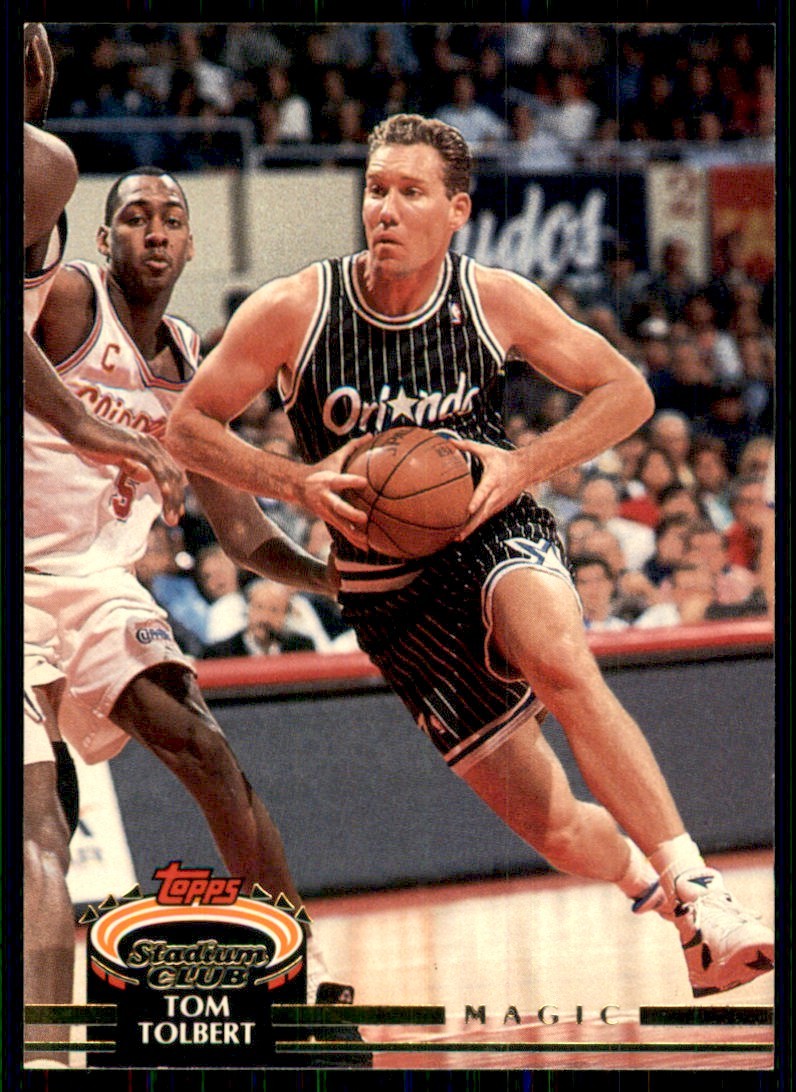 1992-93 Topps Stadium Club Tom Tolbert Orlando Magic #359
