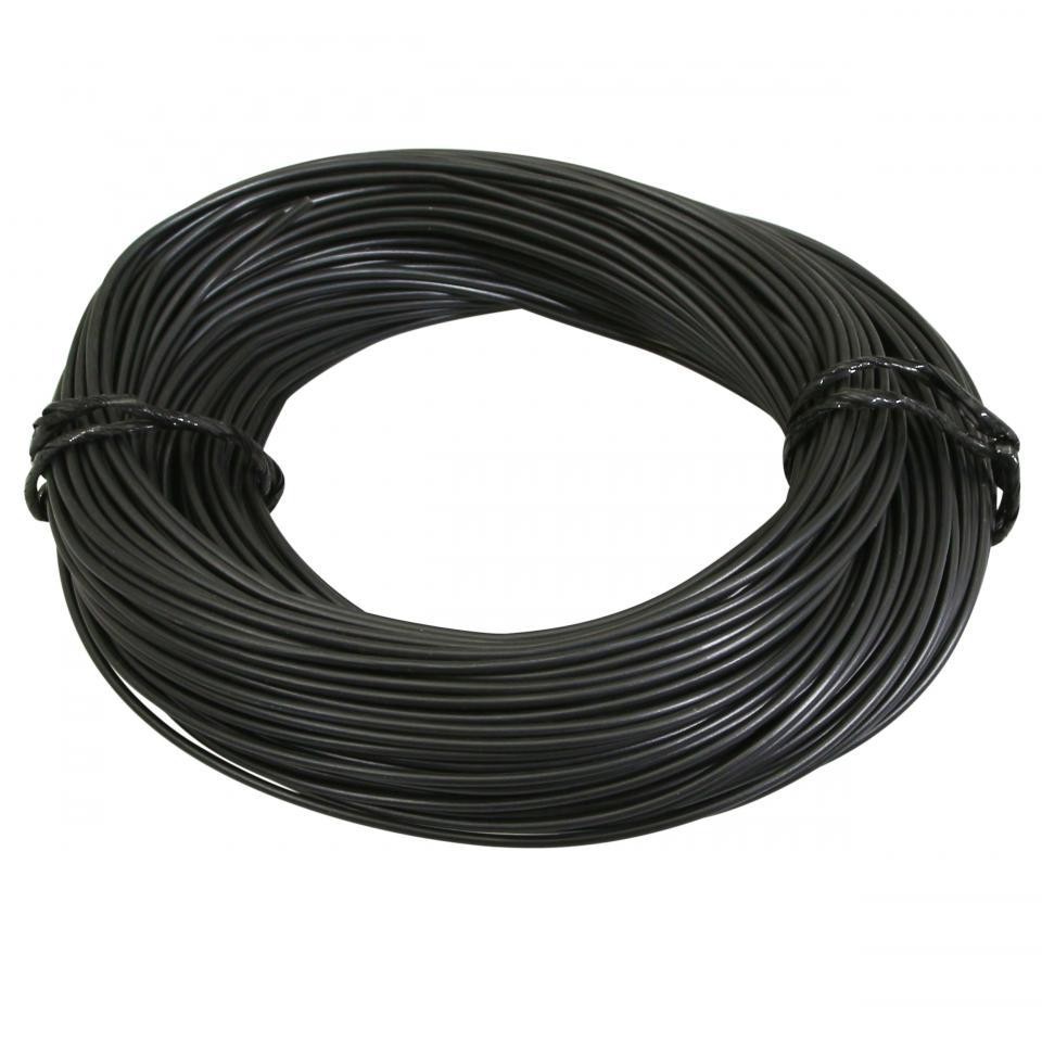 Fil électrique noir 0.75mm² multibrin ultra souple pour faisceau moto 50m